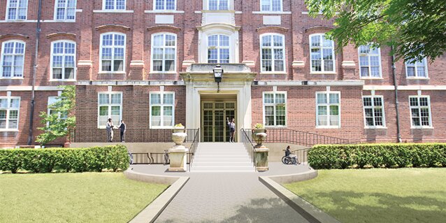 A rendering of Mumford Hall's new entrance.